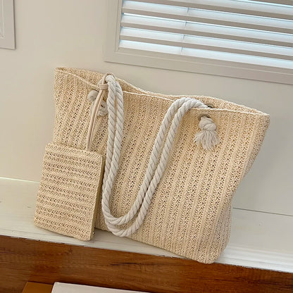 Bohemian Straw Tote