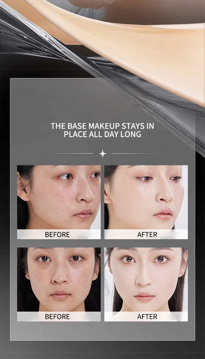 Double-Ended Hydrating Foundation Stick with Built-in Brush - Long-Lasting