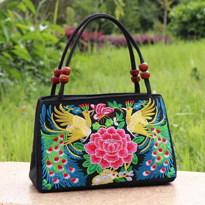 Luxury Ethnic Embroidery Tote