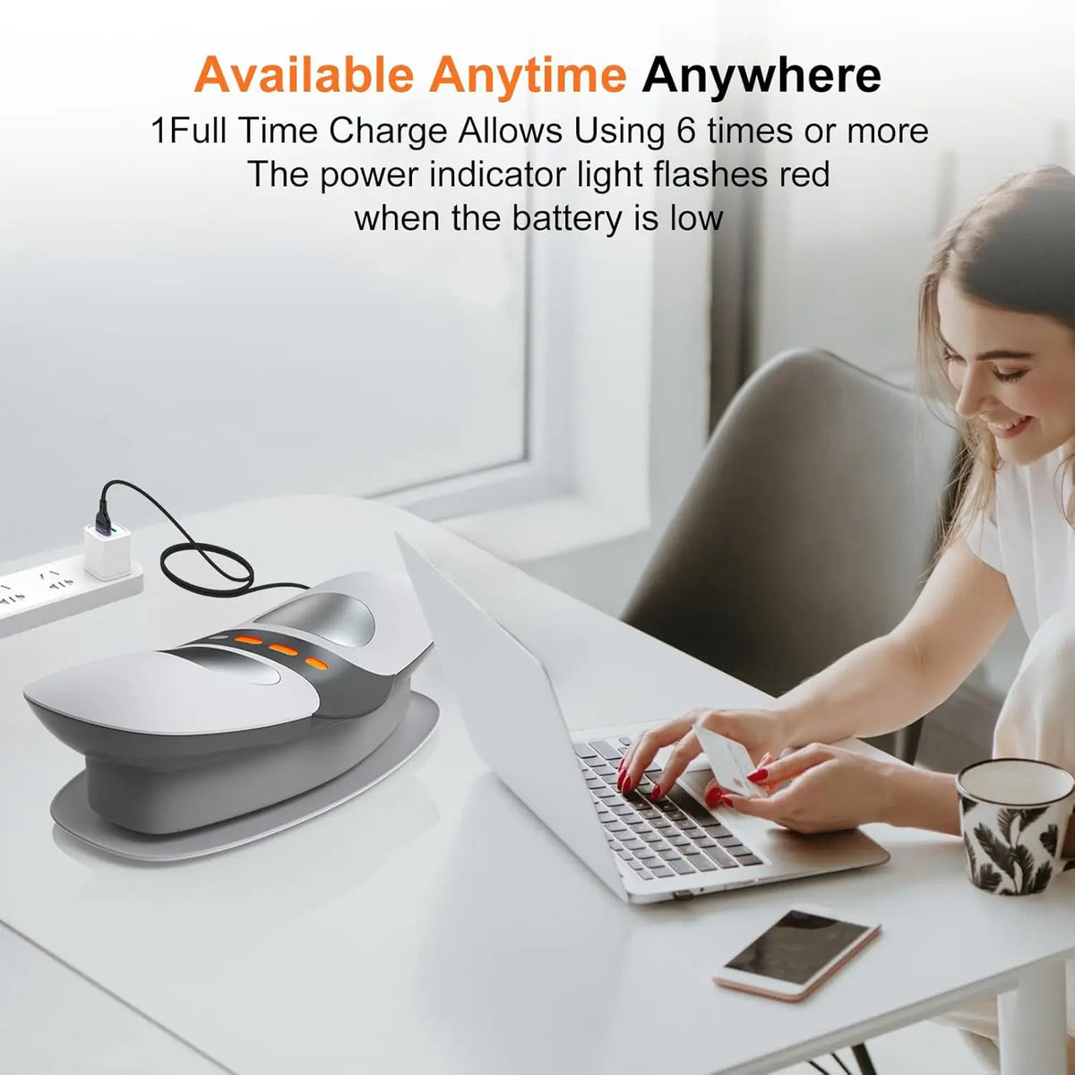 Electric Lumbar Traction Massager – Heated Back Stretcher & Spine Support Device