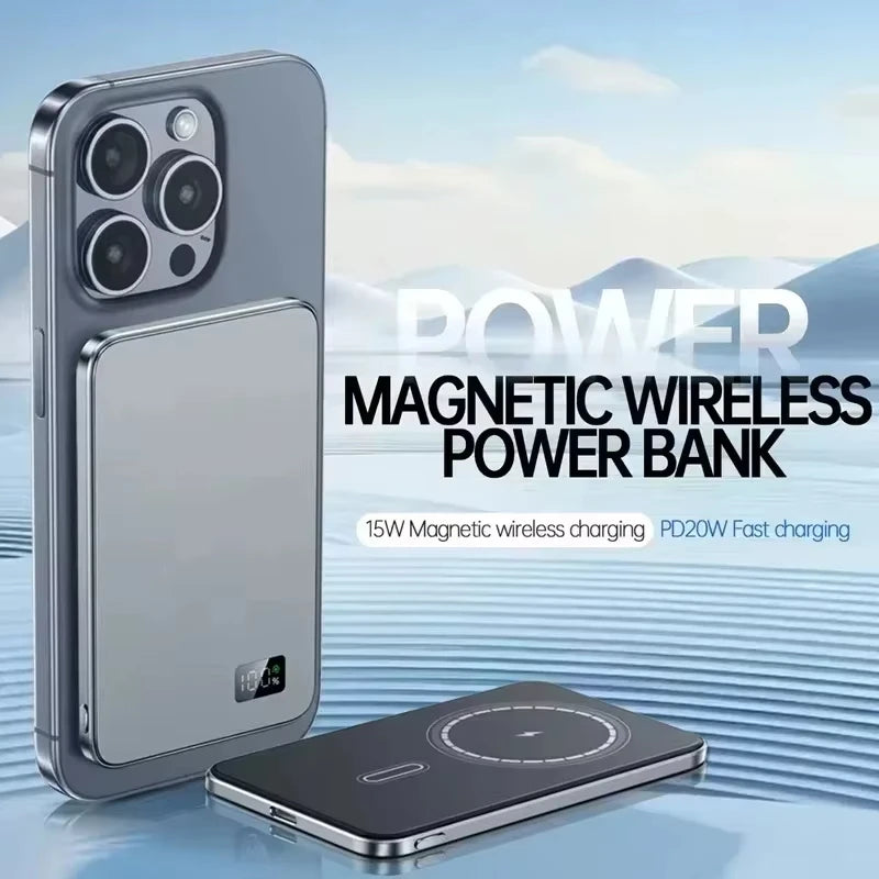 Magnetic Wireless Power Bank - Fast Charging Portable Battery Pack - 2