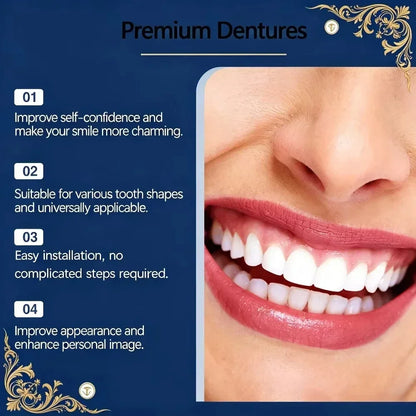 Cosmetic Snap-On Teeth Veneers for Instant Smile Makeover & Comfort