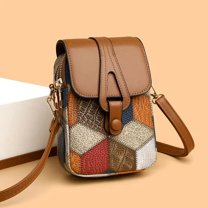 Luxury Stone Pattern Half-Moon Bag