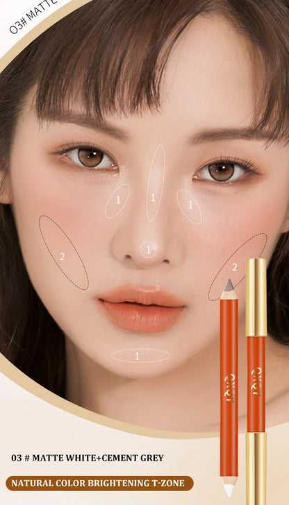 Double-Ended Contour & Highlighter Stick - Creamy Sculpting Makeup Pen