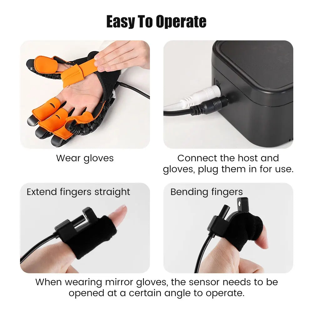 Robotic Stroke Rehabilitation Glove - Hand & Finger Trainer