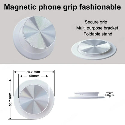 Magnetic Foldable Phone Grip & Stand for MagSafe iPhone & Android