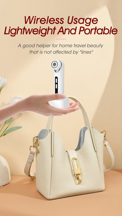 3-in-1 LED Photon Eye & Facial Massager Wand for Anti-Aging and Skin Lifting