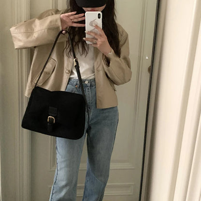 Luxury Matte Leather Tote Bag