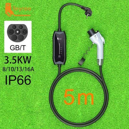 Feyree Portable EV Charger Type 2/1 3.5KW Adjustable Electric Car Charger