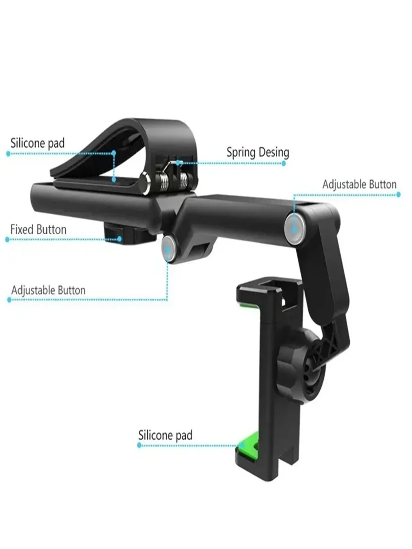 360° Rotating Car Sun Visor Phone Holder - Universal Hands-Free Mount - 11