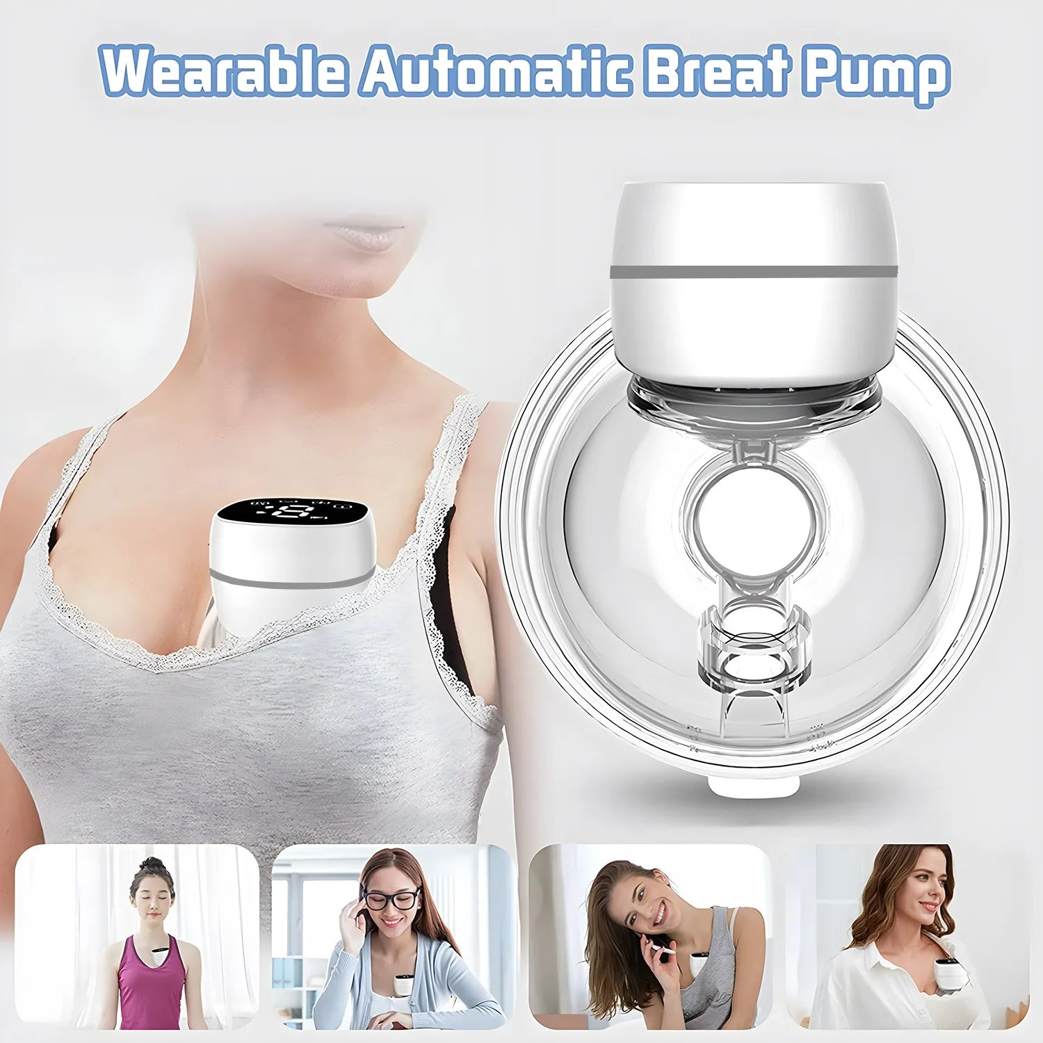 Hands-Free Wearable Electric Breast Pump - Portable Breast Pump - 7