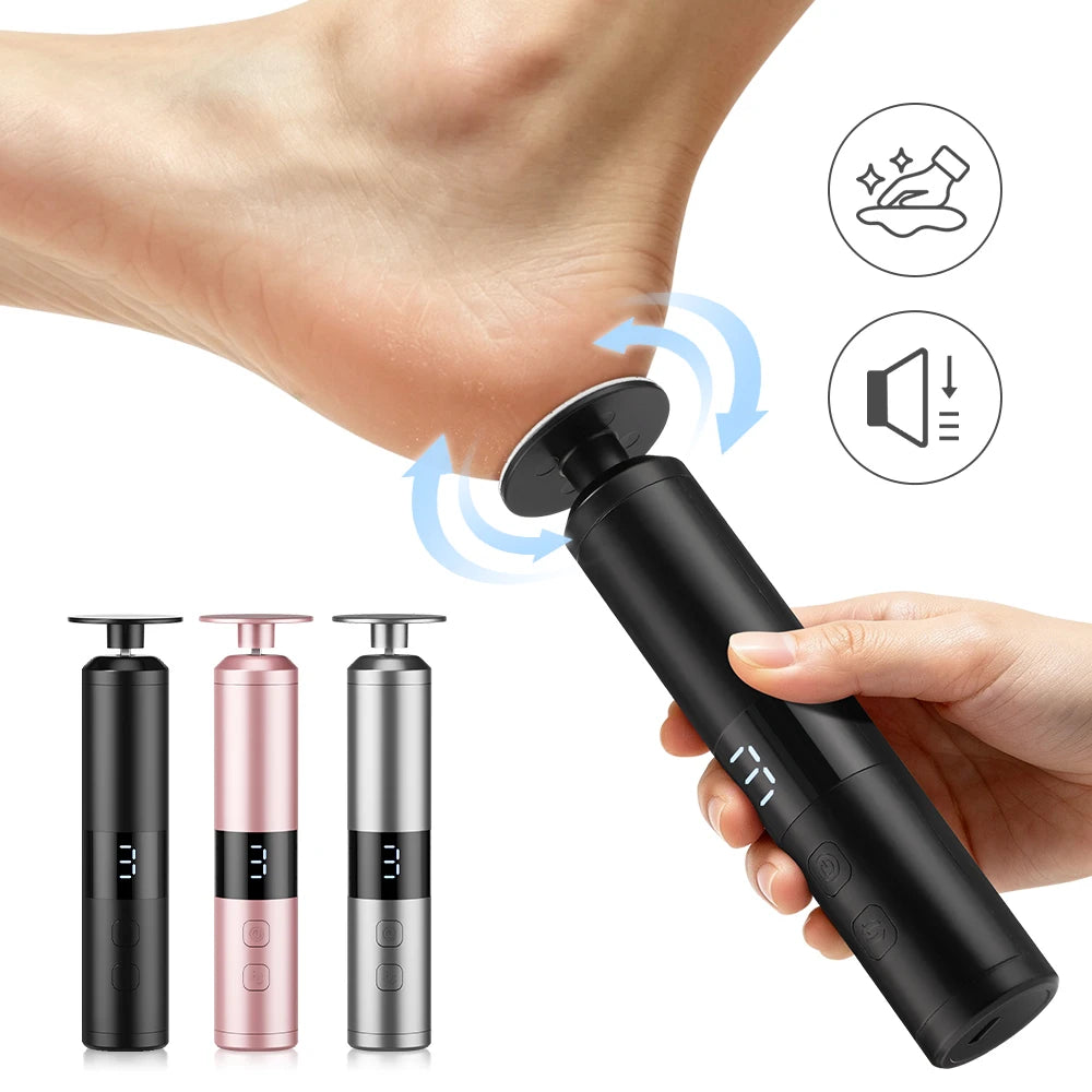 Electric Foot Callus Remover & Nail Care Kit - Rechargeable Pedicure Grinder - 7