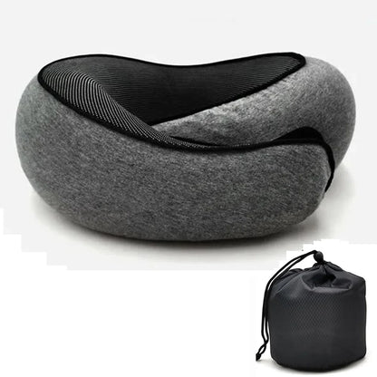 Travel Neck Pillow: Ergonomic Memory Foam U-Shaped Support for Deep Sleep