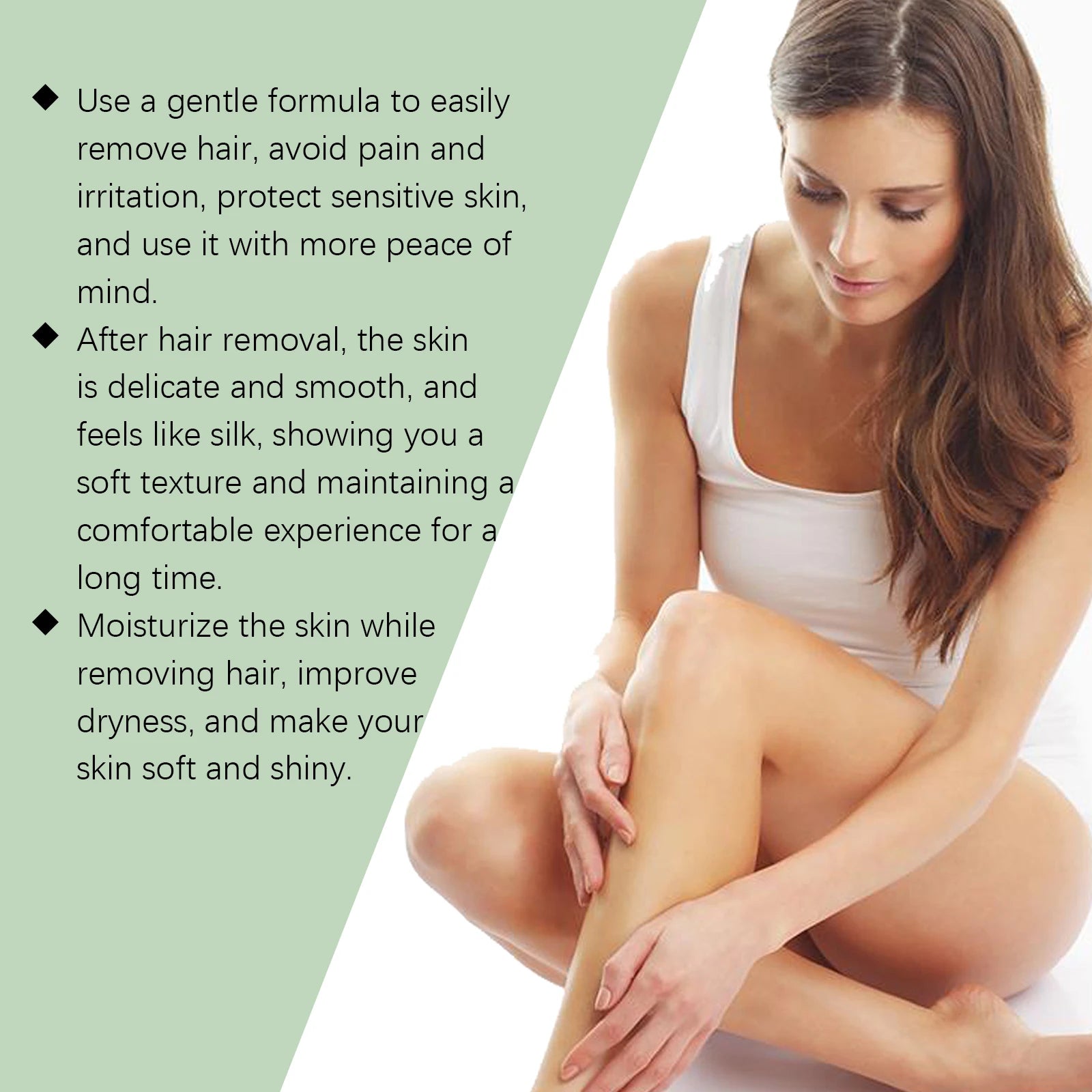 Aloe Vera Painless Hair Removal Cream - Gentle Whole-Body Depilatory for Smooth Skin - 11