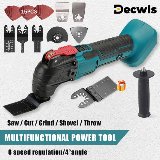 6-Speed Cordless Oscillating Multi-Tool Compatible with Makita 18V Battery