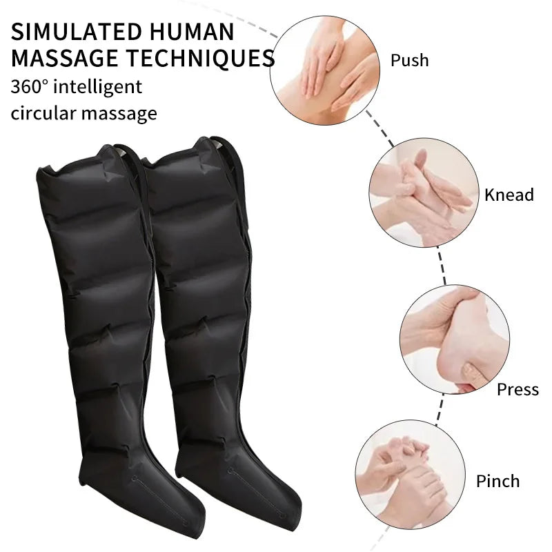 Air Compression Leg & Foot Massager for Circulation and Pain Relief - 6
