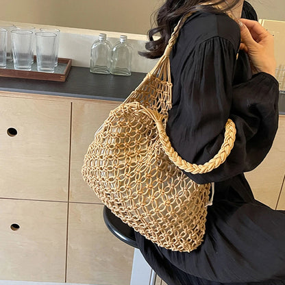 Luxury Boho Knitted Beach Tote