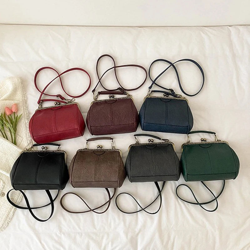 Luxury Vintage Alligator Kiss-Lock Bag