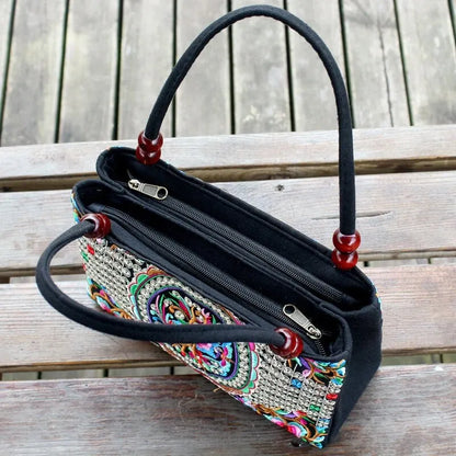 Luxury Ethnic Embroidery Tote