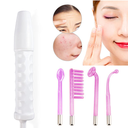 4-in-1 High Frequency Facial Therapy Wand for Acne