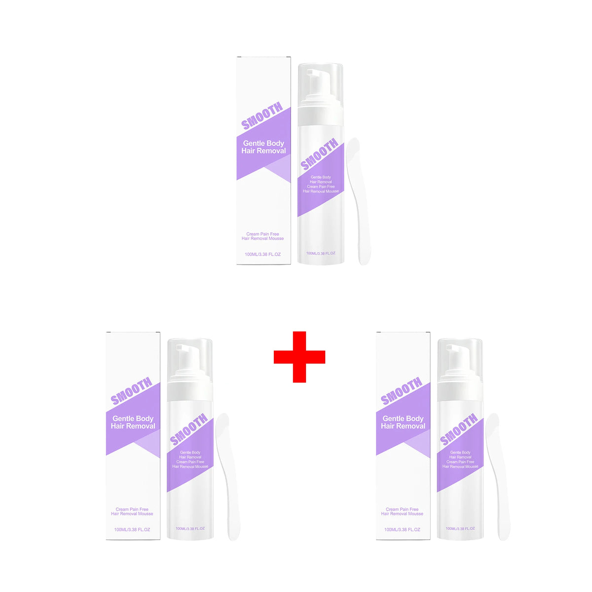 Painless Hair Removal Mousse Spray for Smooth Skin - Gentle Depilatory Foam
