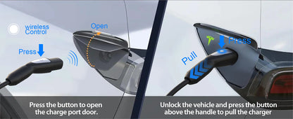 3.5KW Portable EV Charger for Tesla NACS - Adjustable Home Charging Station