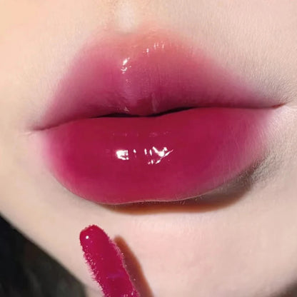 Glass-Like Lip Lacquer - Mirror Shine Hydrating Long-Lasting Lipstick