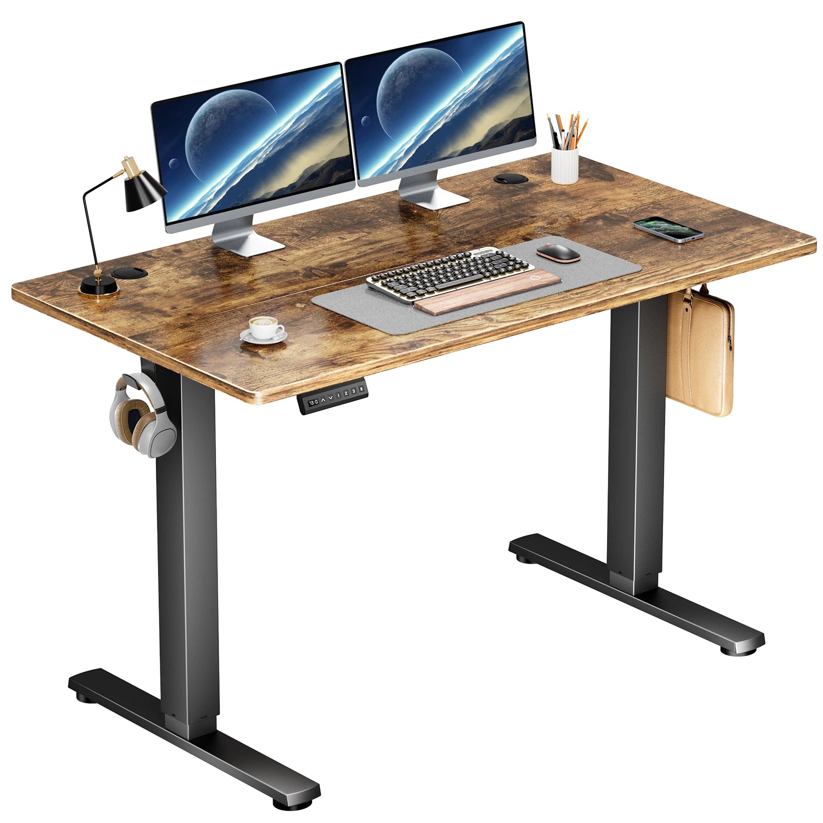 Electric Standing Desk 40x24 Height Adjustable Sit-Stand Computer Table - 17