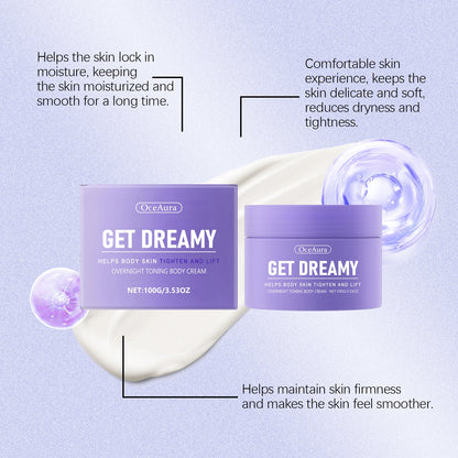 OceAura Get Dreamy Firming Body Cream - Skin Tightening & Collagen Lotion