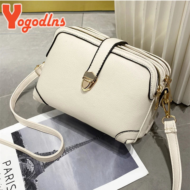 Luxury Vintage Square Shoulder Bag