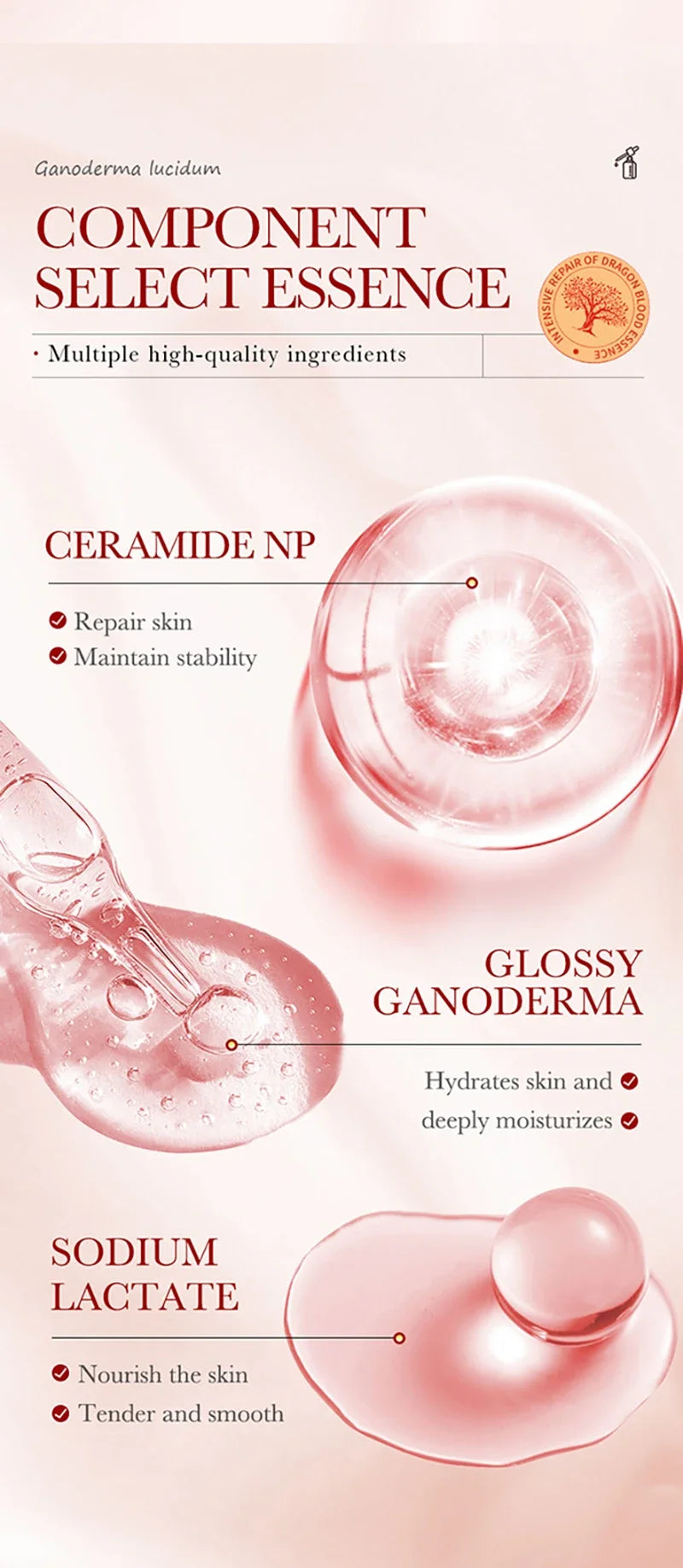 Dragon Blood Anti-Aging Facial Serum for Firming and Wrinkle Reduction