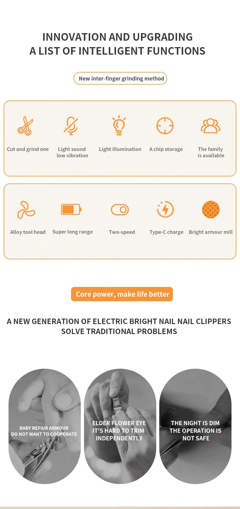 3-in-1 Electric Baby Nail Clipper & Safe Automatic Trimmer - 9