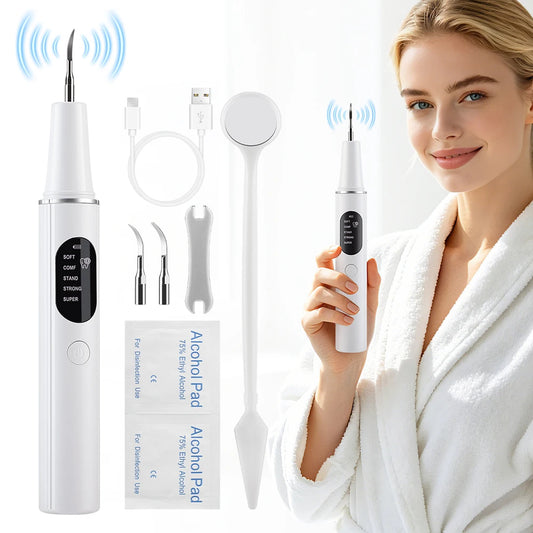 Ultrasonic Electric Teeth Cleaner & Tartar Plaque Remover for Professional Oral Care