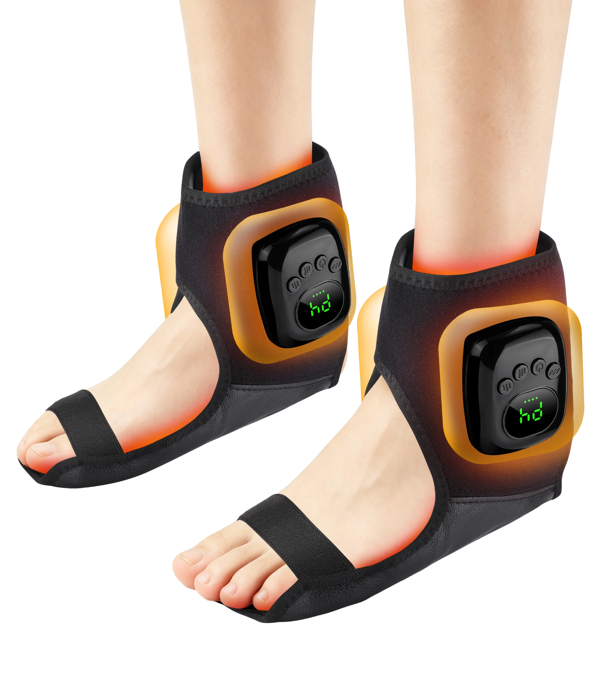 Wireless Ankle Massager with Heat and Air Compression Therapy - 17