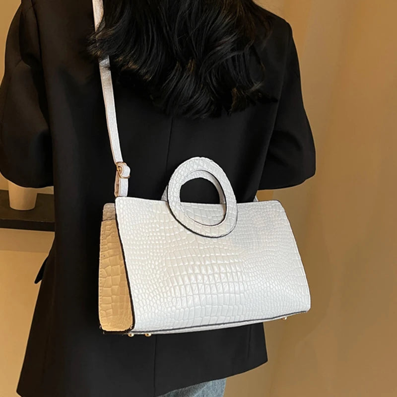 Luxury Crocodile Pattern Tote