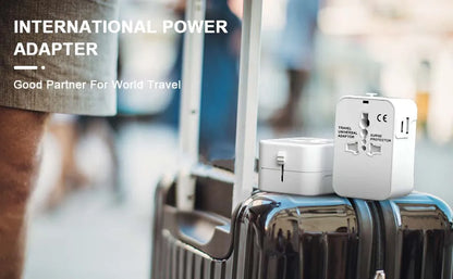 Universal All-in-One Travel Adapter with USB-C for Over 224 Countries
