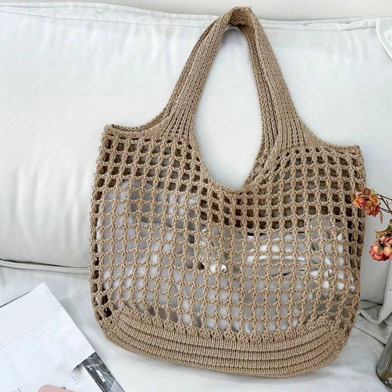 Luxury Crochet Hollow Beach Tote