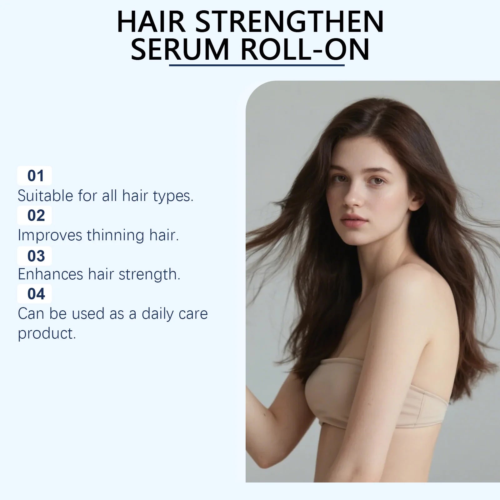 Rosemary Hair Growth Serum Roll-On for Scalp & Hair Strength - 10