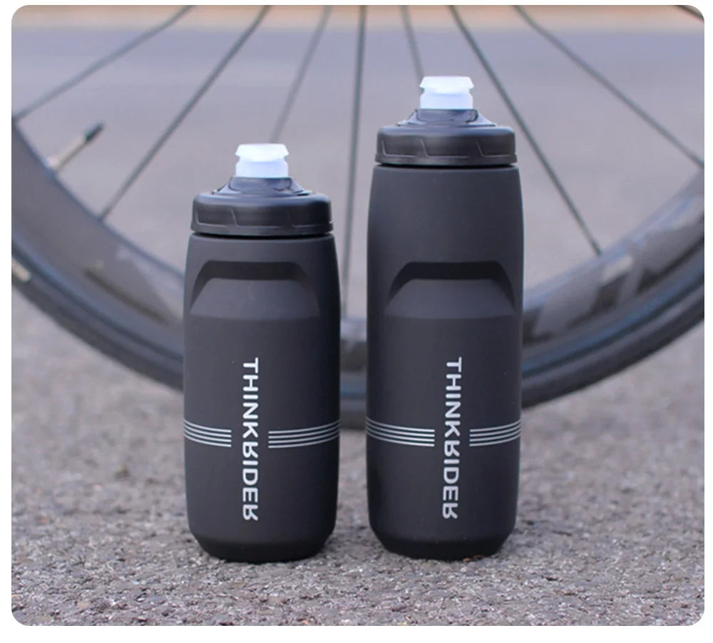 ThinkRider Sports Water Bottle - Leak-Proof Squeeze Bottle for Cycling & MTB