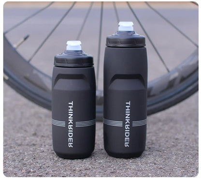 ThinkRider Sports Water Bottle - Leak-Proof Squeeze Bottle for Cycling & MTB