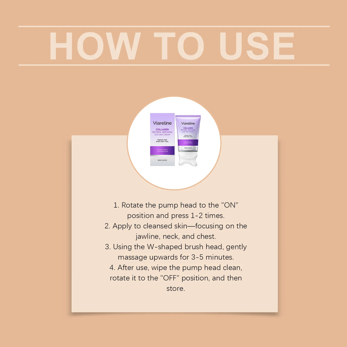 Collagen Retinol Gua Sha Lifting Cream for Facial Contouring & Skin Tightening