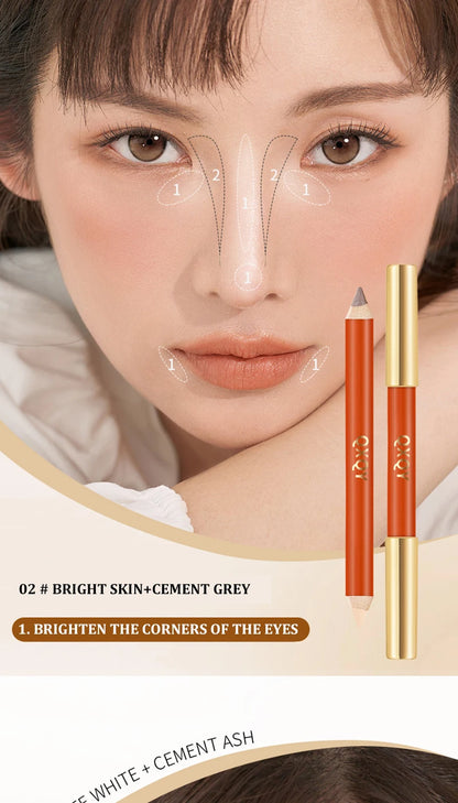 Double-Ended Contour & Highlighter Stick - Creamy Sculpting Makeup Pen