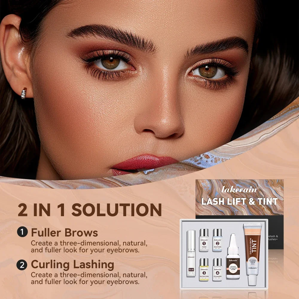 Professional Lash Lift and Tint Kit - Eyelash & Brow Perming Set