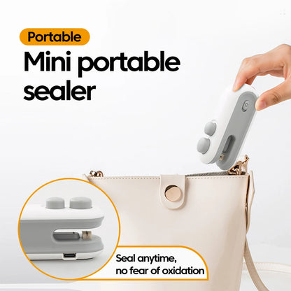 2-in-1 Mini Portable Heat Bag Sealer for Food Preservation & Storage