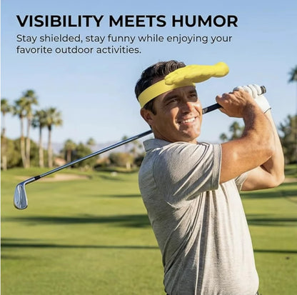 Funny 3D Palm Hand Sun Visor Hat - Novelty Outdoor Sun Shield for Sports Fans