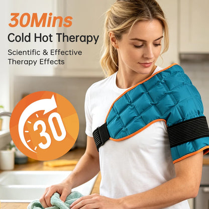 Large Reusable Back Ice Pack & Hot Cold Therapy Wrap