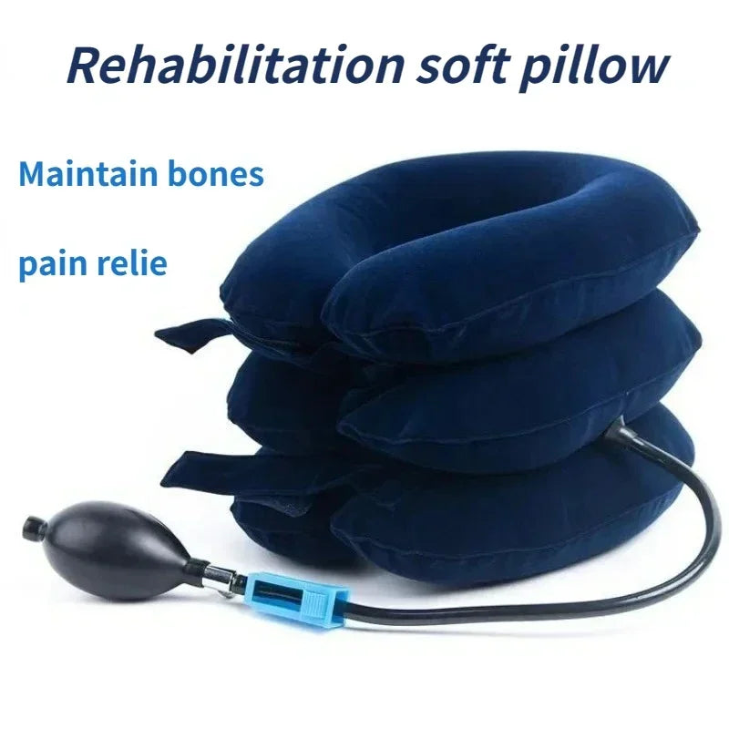 Inflatable Cervical Neck Traction Device for Instant Pain Relief