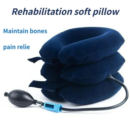 Inflatable Cervical Neck Traction Device for Instant Pain Relief