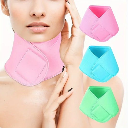Silicone Moisturizing Neck Wrap – Anti-Wrinkle Reusable Gel Spa Neck Mask