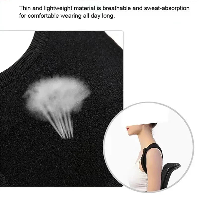 Adjustable Posture Support Belt & Back Brace for Spine Alignment